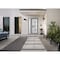 Vdomdoors Front Exterior Prehung FiberGlass Door Frosted Glass / Manux 8312 Grey Ash / Sidelight Exterior Win MANUX8312EXD-SS-W36+12 x H80-LH - alternate 2