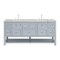 James Martin Vanities Breckenridge 72'' D Vanity, Serenity Blue, w/ Victorian Sil Quartz Top w/FreePower Wireless Charger 330-V72-SRB-FVSL - alternate 1