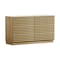 Homeroots 47in Oak Solid Wood Console Accent Cabinet With Six Drawers 712213 - alternate 1