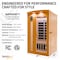 Saunaspa Indoor Cabin Sauna, Hemlock, Infrared Heating Panels, Tempered Glass Door, Chromotherapy Lighting MNSC0015 - alternate 2