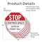 Signmission Stop Confined Space Enter by Permit, 4 inch X 4 inch, Vinyl Decal, 5PK OC-D-5PACK-4-250 - alternate 2