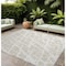 Homeroots 8' X 10' Beige and Ivory Abstract Washable Non Skid Indoor Outdoor Area Rug 559232 - alternate 1