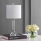 Jonathan Y Dana 19.5" Crystal Column/Metal LED Table Lamp, Clear, 2PK JYL2078A-SET2 - alternate 2