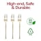 Smarty Had A Party Shiny Gold Moderno Disposable Plastic Dessert Forks, 240PK 9340G-SF-CASE - alternate 2