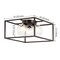 Jonathan Y Kyle 14" 3-Light Modern Farmhouse Metal/Iron Open-Caged LED Flush Mount, Oil Rubbed Bronze JYL7911A - alternate 2
