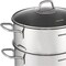 Korkmaz Perla 3 Piece 6.9 Liter Stainless Steel Casserole Steamer with Lid in Silver A1522 - alternate 2