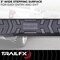 Trailfx TrailFX AL4020B; Step Nerf Bar; W/ Step Pads; 4-1/2" Hexagonal Straight; With Plastic End Caps AL4020B - alternate 2