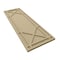 Ekena Millwork True Fit PVC Bungalow Fixed Mount Shutters, Natural Twine, 12W x 32H, PR TFP001BG12X032NT - alternate 2