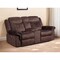 Homeroots 79" Dark Brown Microfiber Power Reclining Loveseat With Storage 561559 - alternate 1