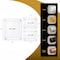 Azar Displays Gallery Wall Set: (2) 8x10 and (1) 16x20 Sign Holders with 1 in WHITE Caps and Standoffs 105720-WHT - alternate 2