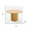 Homeroots 52" Brown Solid Wood Pedestal Base Round Top Dining Table 720977 - alternate 2