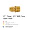 Proline Series Brass 1/2-in FL x 1/2-in MIP Union FL-277B - alternate 2