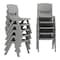 Flash Furniture Plastic Stacking School Chairs with 10.5 in Seat Height in Soft Gray, 10PK 10-YU-YCX-003-SFTGY-GG - alternate 1