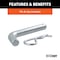 Curt Ball Mount, 8-1/4 in L, 4 in Drop, 2 in Dia Hitch Ball, Powder-Coated 45856 - alternate 2