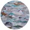 Homeroots 8' Blue Gray And Brown Round Abstract Washable Indoor Outdoor Area Rug 603121 - alternate 2