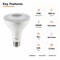 Euri Lighting PAR30 LED Bulbs, 10W, 900 lm, 75W Eq., 5000K, E26, Dimmable, CEC/UL, 2PK EP30-10W5050cec-2 - alternate 1
