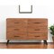 Homeroots 60" Natural Live Edge Solid Wood Six Drawer Double Dresser 571535 - alternate 3