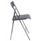 Leisuremod Menno Modern Acrylic Folding Chair, Transparent Black MF15TBL - alternate 2