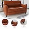 Flash Furniture Cognac Leather Loveseat, 29" x 32-1/4" BT-827-2-CG-GG - alternate 2