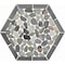 Daltile Pebble Oasis Natural Stone Framed Hexagon Pebble Mosaic 11in x 10in in Tumbled Coastal, 17PK PB46FRMHXPBMSTM - alternate 2