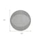 Homeroots 8' Gray And Ivory Round Striped Washable Indoor Outdoor Area Rug 597165 - alternate 2