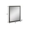 Homeroots 43" Gray Wood Dresser Mount Framed Mirror 329650 - alternate 2