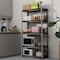 Shuntong Atlas 5-Tier 30 in.W x 12 in.D x 60 in.H Heavy Duty Storage Shelving Load 2000 Lbs, Laminated Board, Dark Grey ATB-D30-12-60-5B - alternate 3