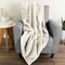 Lavish Home Faux Fur Throw Blanket for Couch, Beige, 50 in x 60 in 68-THROW-BGE - alternate 2