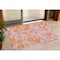 Homeroots 3' X 5' Pink And Copper Floral Washable Indoor Outdoor Area Rug 600036 - alternate 1