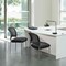 Office Star Products ProGrid Titanium & Black Visitors Chair, Straight Legs, Freeflex Coal 86724R-30 - alternate 2