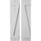Ekena Millwork Rustic Two Board Joined Board-n-Batten Smooth Faux Wood Shutters w/Z-Board, 11W x 90H, PR SHUBJZ11X90SMPR - alternate 1