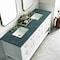 James Martin Vanities Breckenridge 72'' D Vanity, Bright White w/ Parisien Bleu Top w/FreePower Wireless Charger 330-V72-BW-FPBL - alternate 3