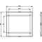 Siemens cover frame for door cutout 104.6 x 80.8mm WxH accessory for: 3VA9167-0SB30 - alternate 2