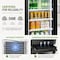 Yeego 16.93" Merchandiser Beverage Refrigerator in Black Commercial Cooler SC-180FC-ZO - alternate 2