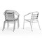Flash Furniture Commercial Aluminum Restaurant Stack Chair w/ Arms, PK4 4-TLH-017B-GG - alternate 4