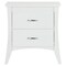 Homeroots 25" White Wood Two Drawer Nightstand 286121 - alternate 1