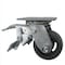 Service Caster 4 Inch Rubber on Steel Caster with Ball Bearing and Total Lock Brake SCC SCC-TTL30S420-RSB - alternate 1