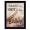 Homeroots Take Me Out to the Ball Game 3 Black Framed Print Wall Art 416181 - alternate 1