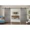 Sartodoors Sturdy Double Barn Door with Hardware, Planum 0010 Ginger Ash, 13FT Rail Hangers Heavy Set, Modern PLANUM0010DB-GA-6084 - alternate 3