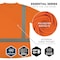 Ergodyne Hi-Vis Shirt, XS, Orange, Short Sleeve 22081 - alternate 2