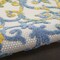 Homeroots 5' Ivory Blue And Yellow Round Trellis Indoor Outdoor Area Rug 546805 - alternate 2