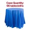 Smarty Had A Party 84 Navy Round Disposable Plastic Tablecloths 96 Tablecloths, 96PK 823270-NV-CASE - alternate 2