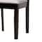 Baxton Studio Alena Modern Grey Fabric and Dark Brown Finished Wood 5-Piece Dining Set 255-9402-10898-ZORO - alternate 4
