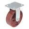 Vestil Cast Iron/Steel Rigid Caster 6 In. Diameter x 2 In. Width 2000 Lb. Capacity Maroon CST-VE-6X2DS-R - alternate 1