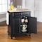 Crosley Cambridge Wood Top Portable Kitchen Island/Cart KF30021DBK - alternate 3