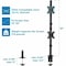 Mount-It Vertical Dual Monitor Mount MI-1768 MI-1768 - alternate 2