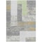 Homeroots 8' X 10' Gray Ivory And Mint Green Geometric Washable Indoor Outdoor Area Rug 612421 - alternate 3