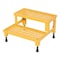 Vestil Adj. Step Mate Stand, 2 Step, 24 x 23", 15.25 Overall Height, Steel, Yellow ASP-24 - alternate 1