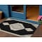 Homeroots 3' X 5' Black Gold And Gray Oriental Washable Indoor Outdoor Area Rug 598382 - alternate 1