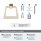 Amerock Blackrock Golden Champagne Contemporary 6-13/16 in 173 mm Length Towel Ring BH36002BBZ - alternate 2